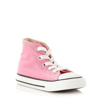 Children's pink 'All Star' hi-top trainers